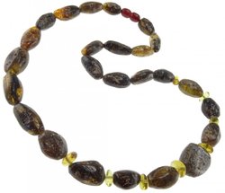 Beads made of amber stones